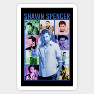 Iconic Collage Collection - Shawn Spencer Magnet